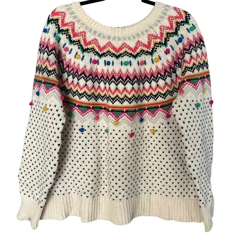 Talbots Multicolor Fair Isle Sweater
